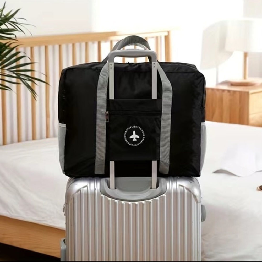 Large Folding Travel Bag - Navy Blue - NEW